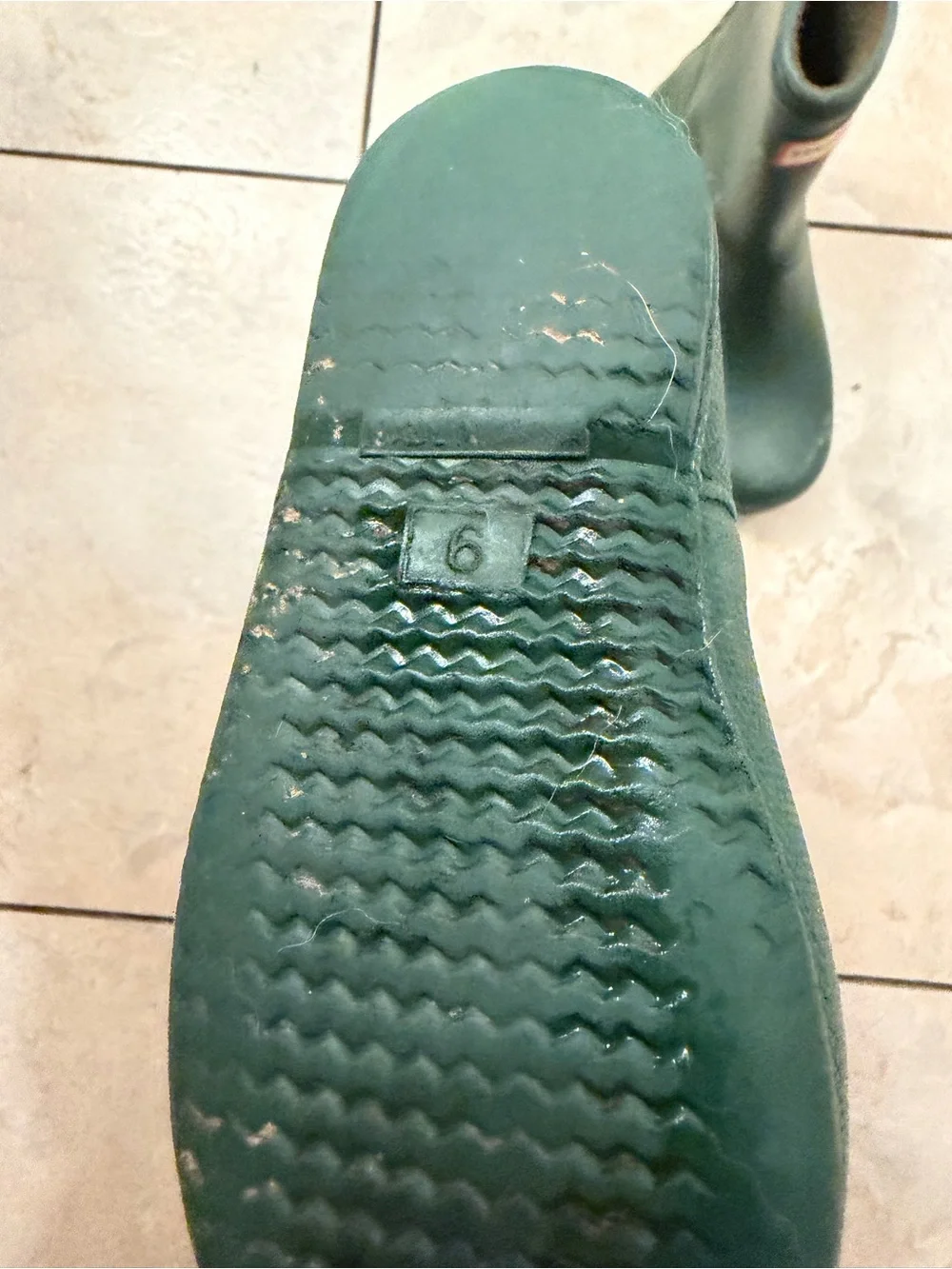 Hunter Kids Green Waterproof Rain Boots